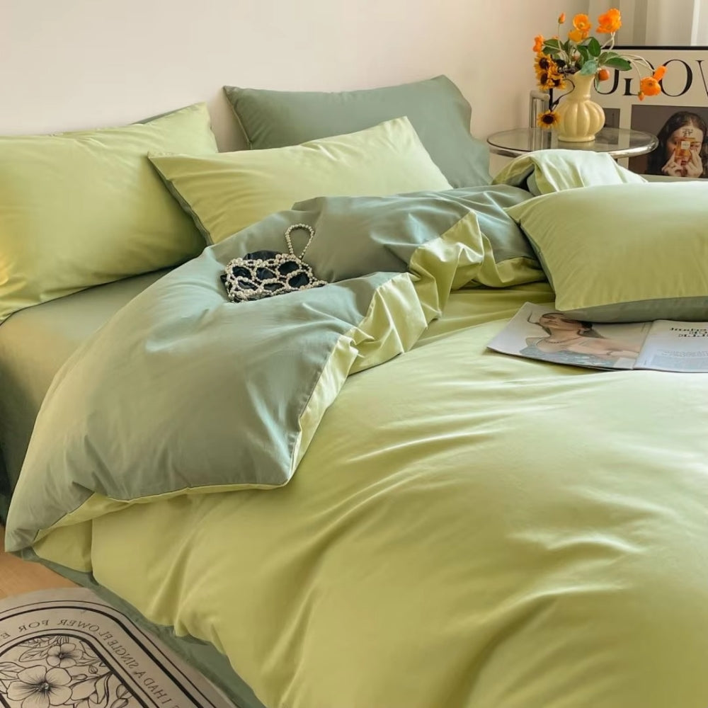 Lustova Cotton Quilt Cover | 3pcs Set