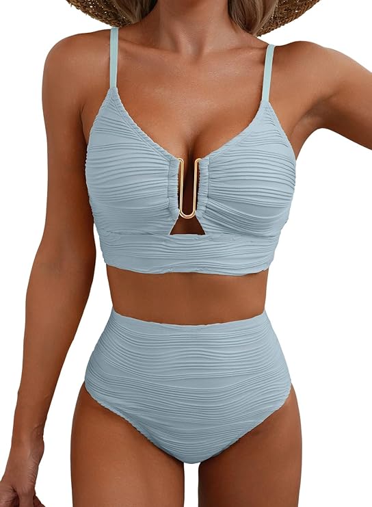 Adeline | Elegant High-Waisted Bikini Set