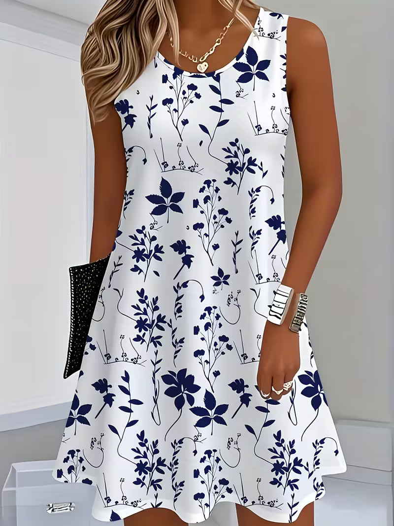 Sandara | Stylish Floral Sleeveless Mini Dress