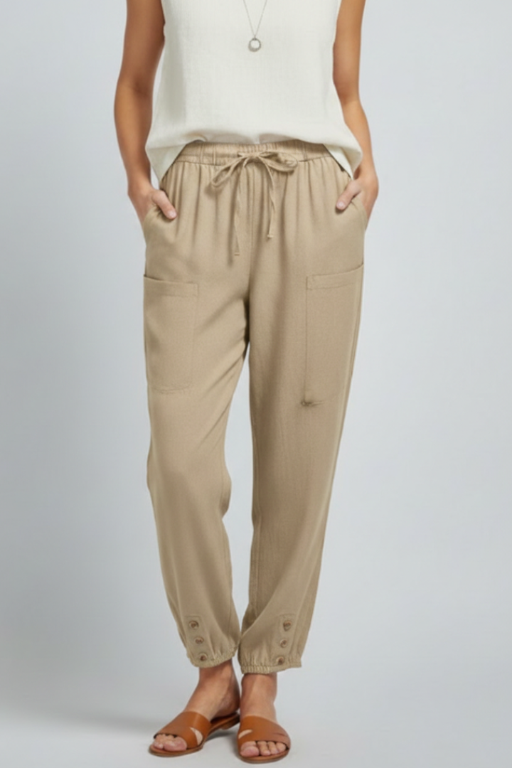 Anna | Women's Casual Trousers with Drawstring Waist