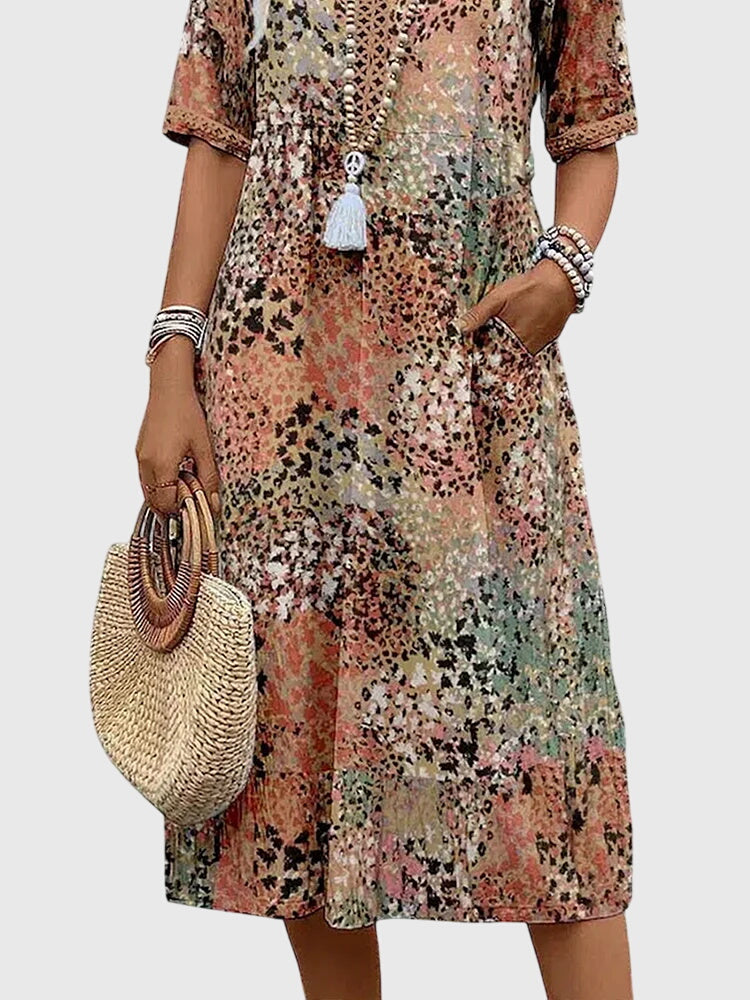 Bella | Women's Floral Midi Summer Dress