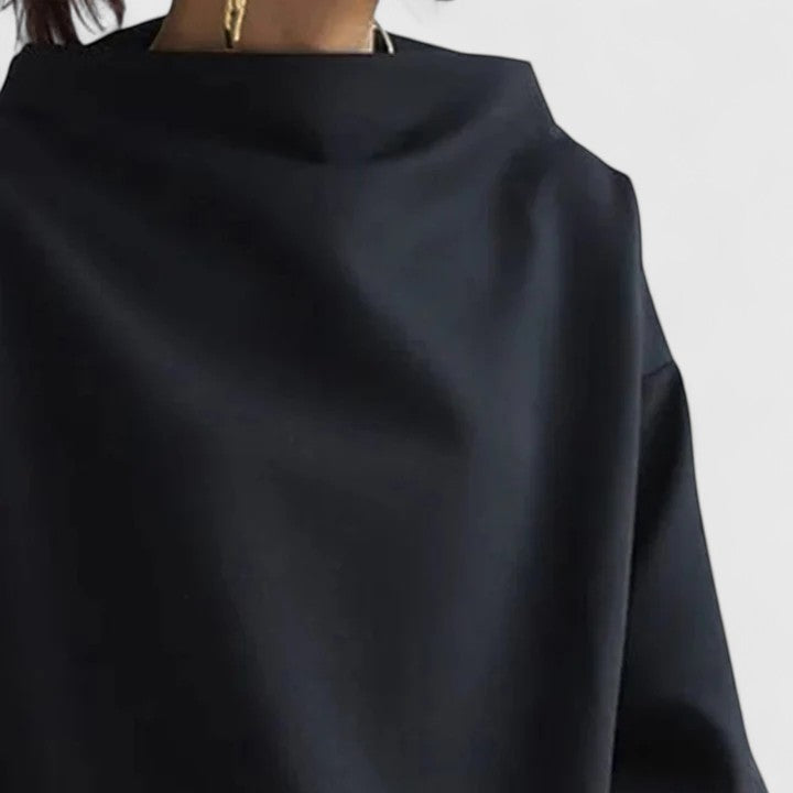 Brenda | Women's High Neck Relaxed Top