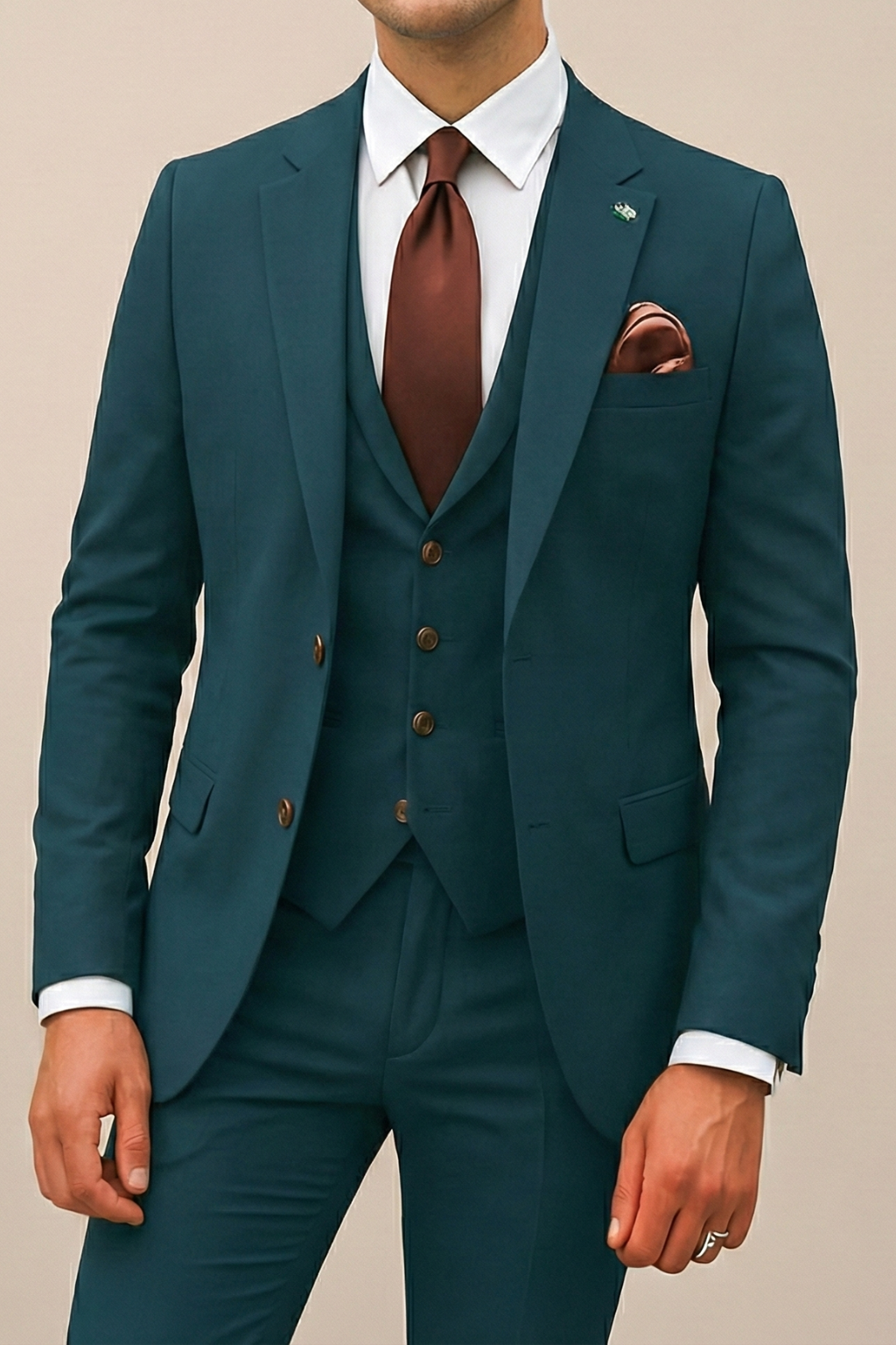 Cameron | Men's Suit Modern Three Piece Set for Weddings