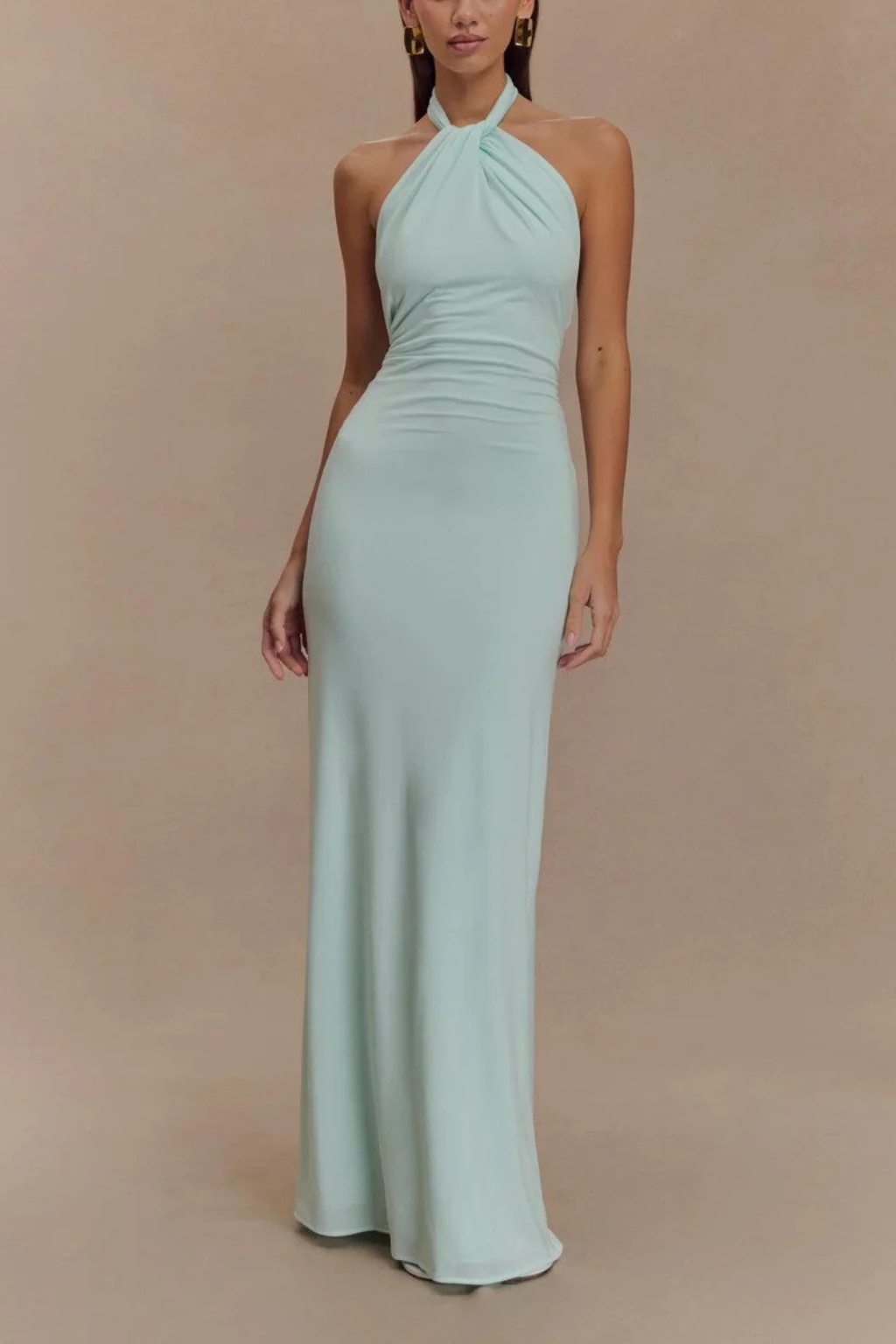 Catherine | Women's Bodycon Halter Neck Maxi Dress