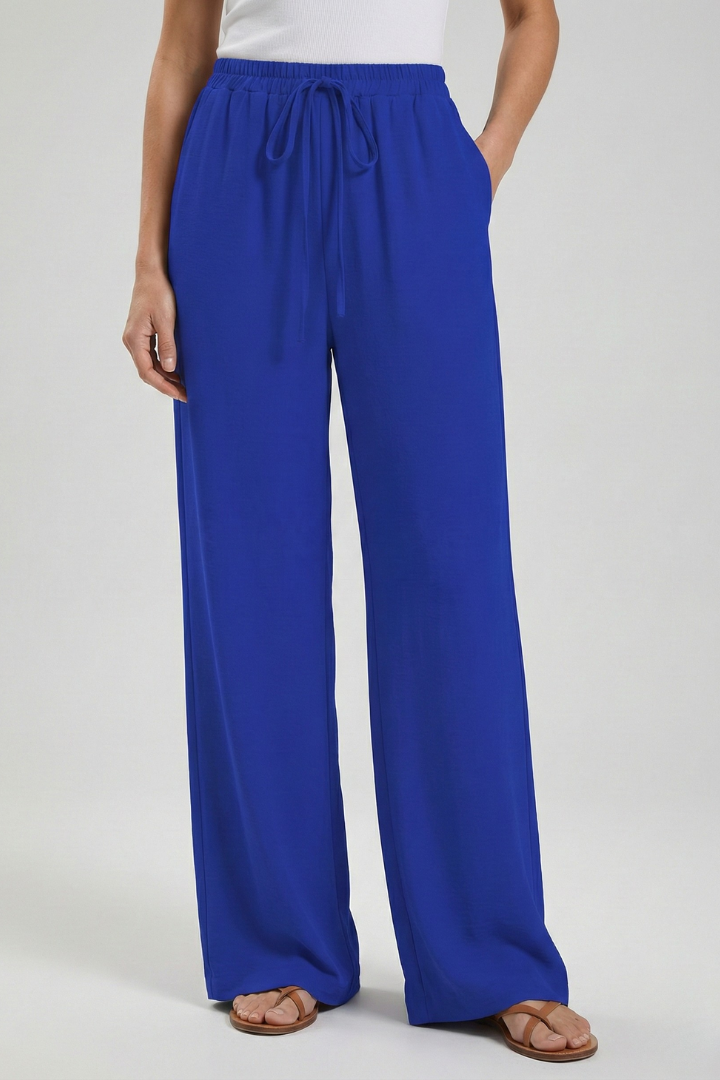 Winnie | Women's Palazzo Trousers with Drawstring Waist
