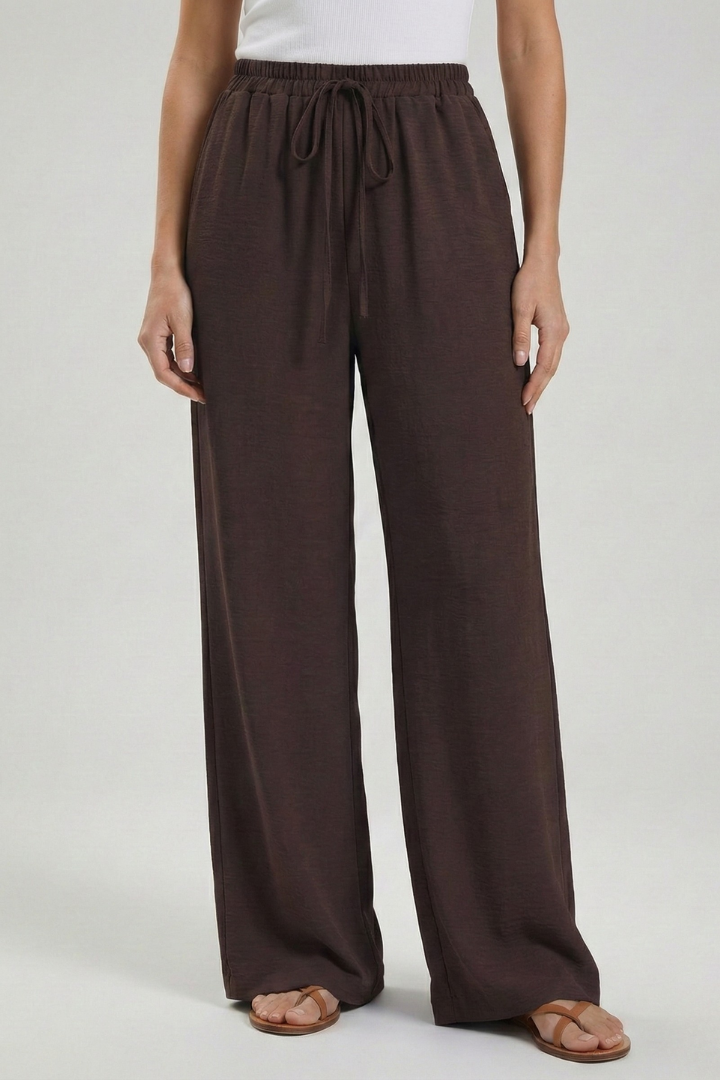 Winnie | Women's Palazzo Trousers with Drawstring Waist