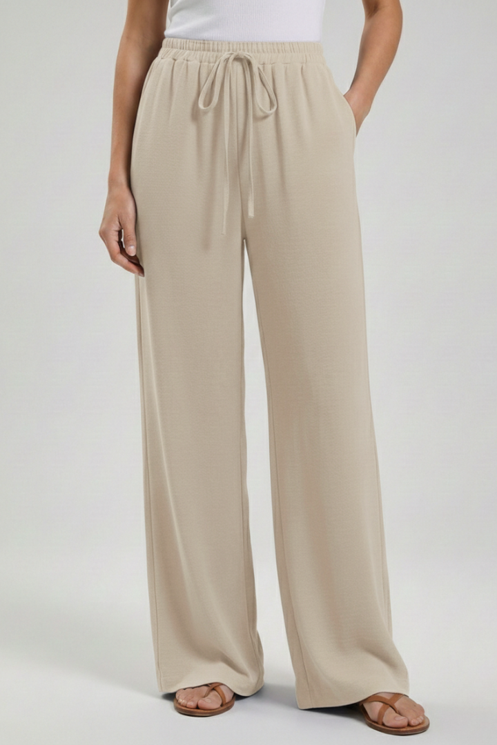 Winnie | Women's Palazzo Trousers with Drawstring Waist