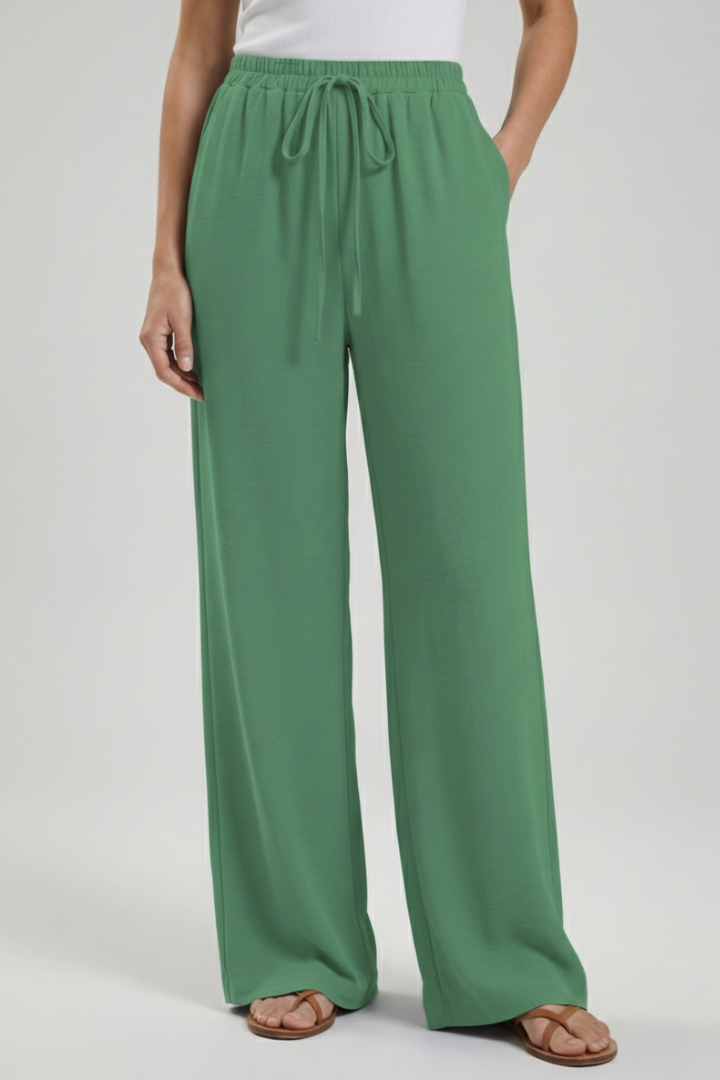 Winnie | Women's Palazzo Trousers with Drawstring Waist