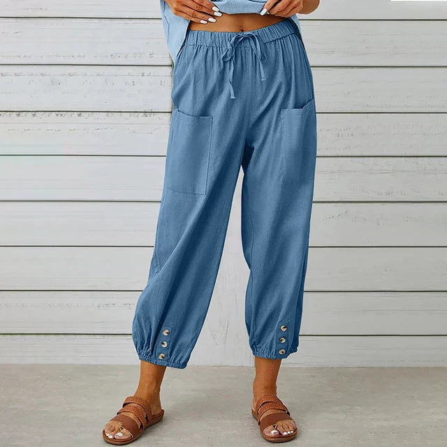 Maria | Women's Relaxed Fit High Waist Pants