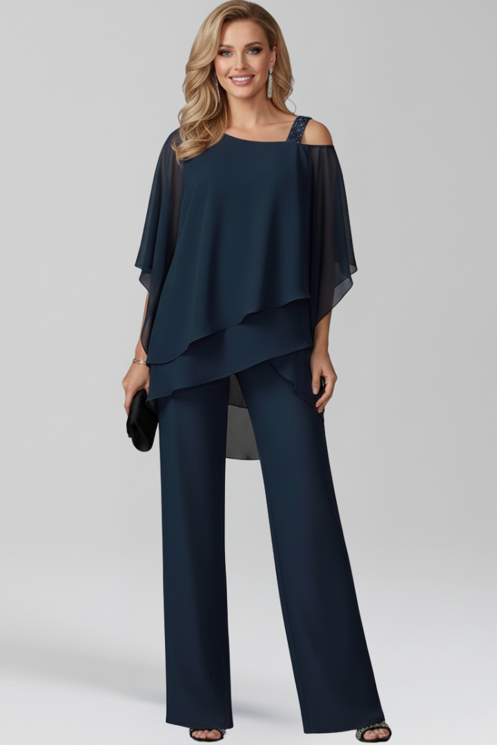 Hailee | Women's Cold-Shoulder Wide-Leg Jumpsuit