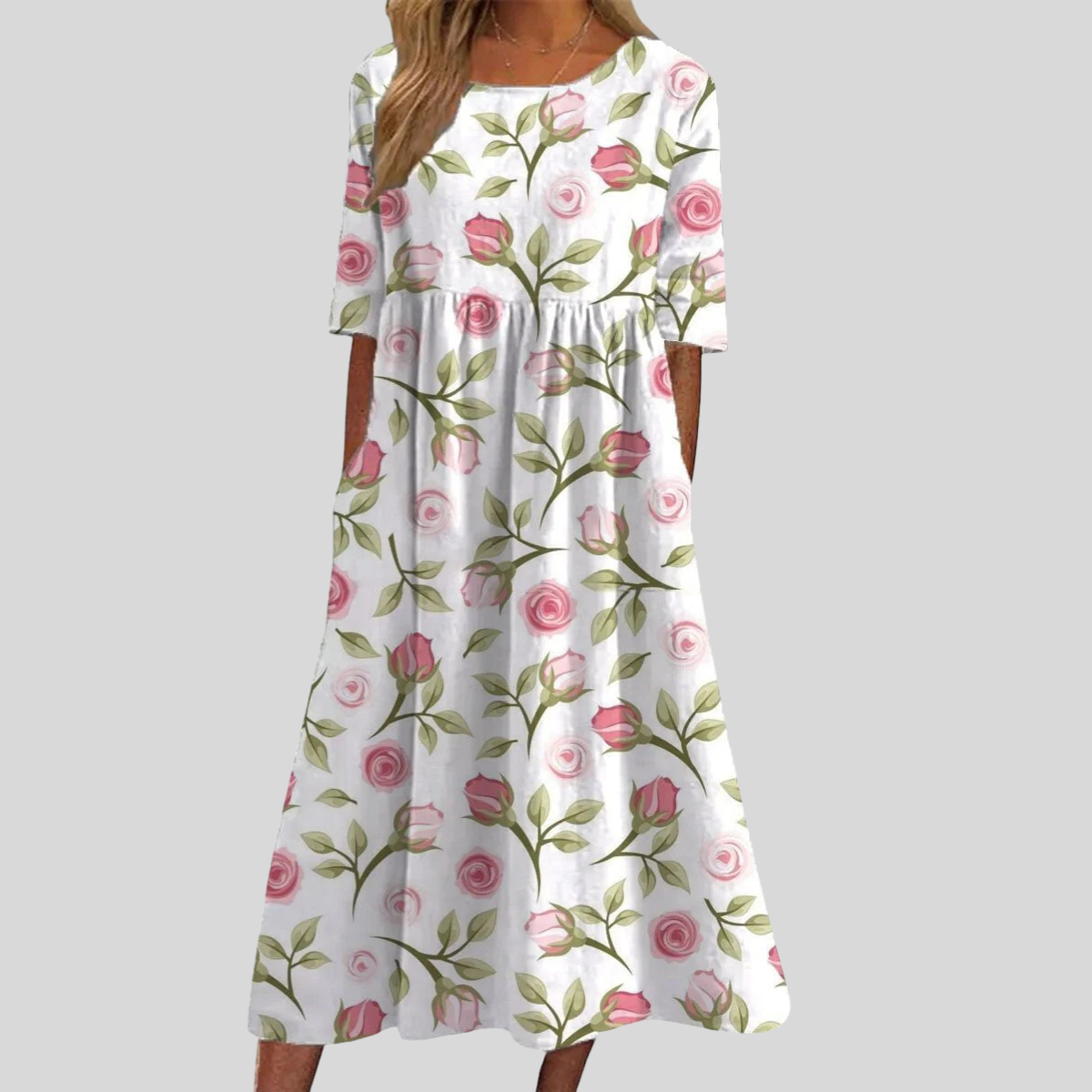 Noelle | Women's Flattering Embroidered Dress