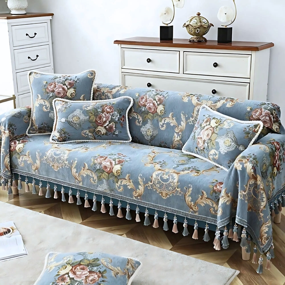 Elise Chenille Beaded Edge Cushion Cover