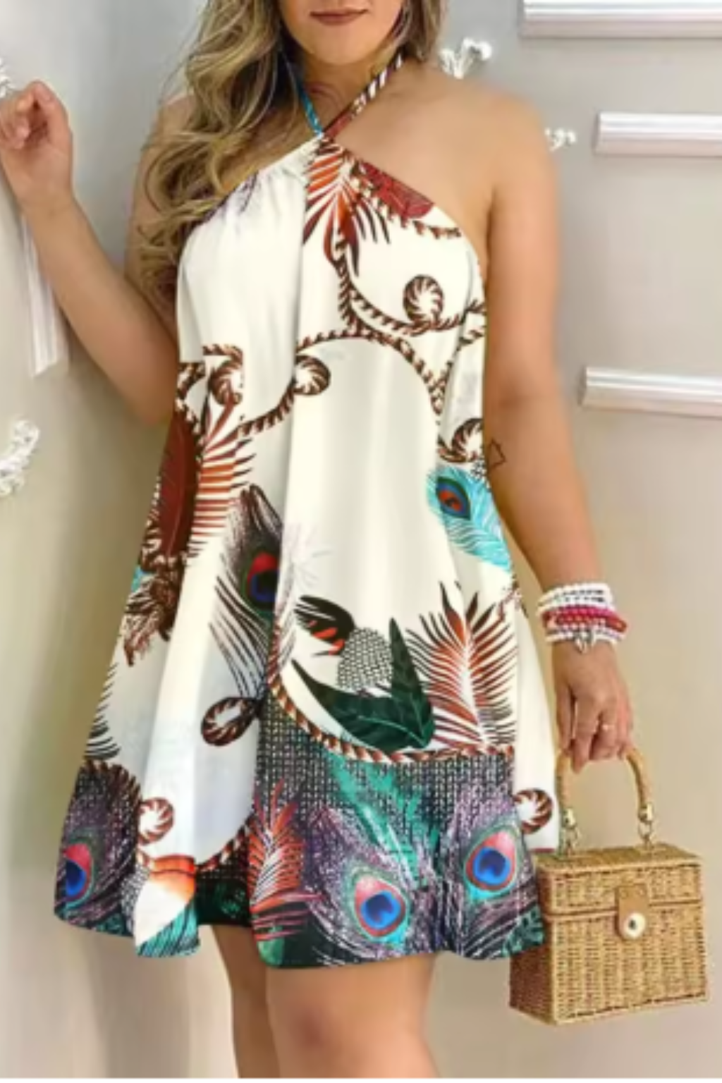 Gabby | Women's Halter Neck Backless Mini Dress