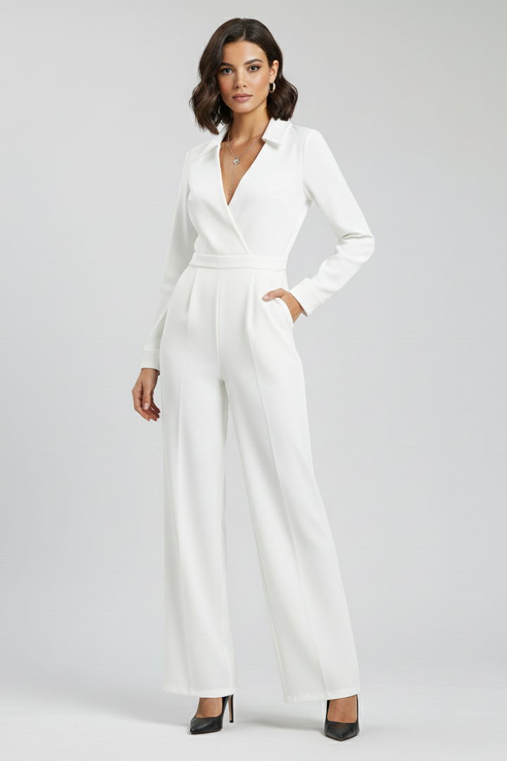 Dawn | Women's Tailored Wide-Leg Jumpsuit