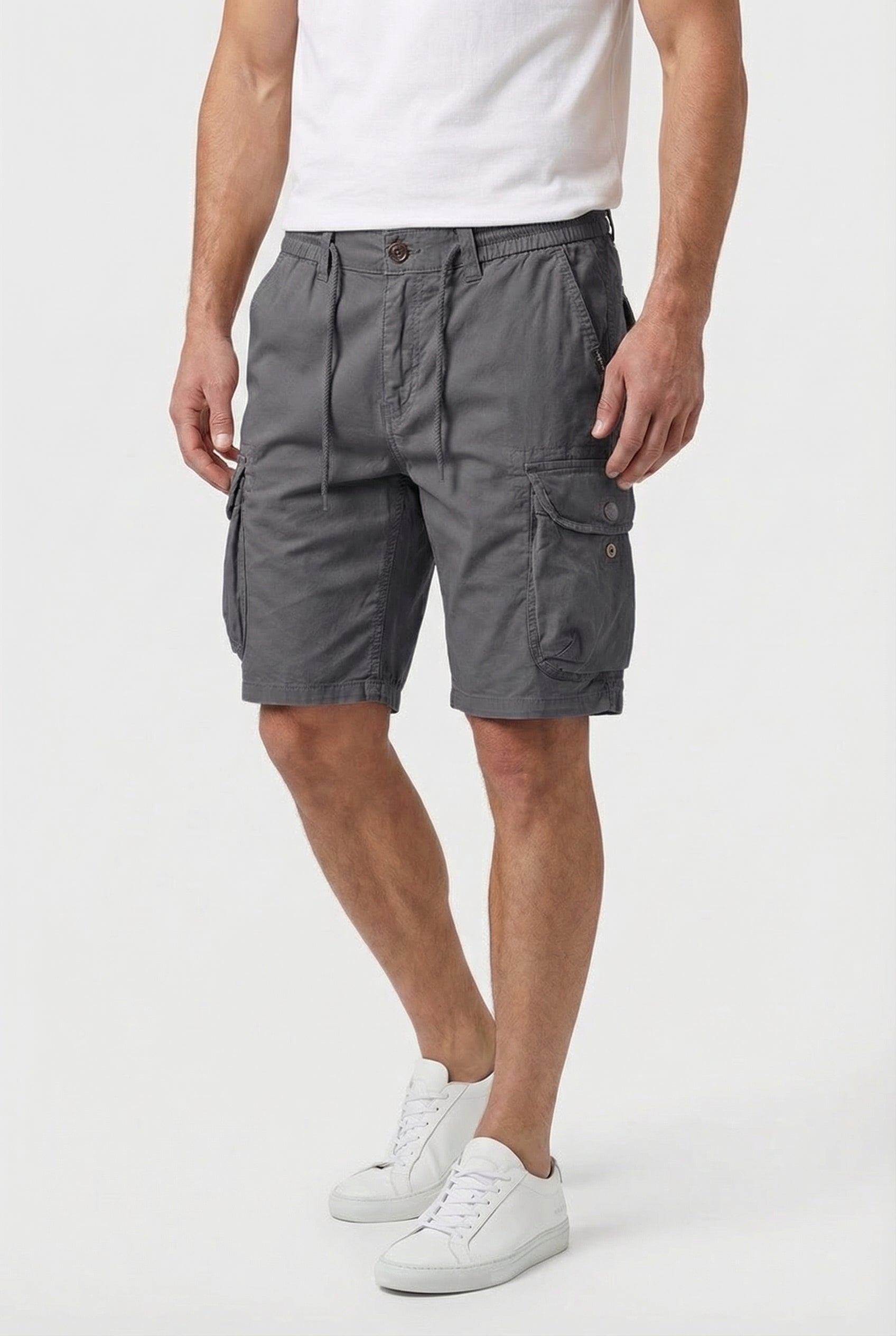 Ethan | Men's Cargo Shorts Cotton Blend Utility Pockets