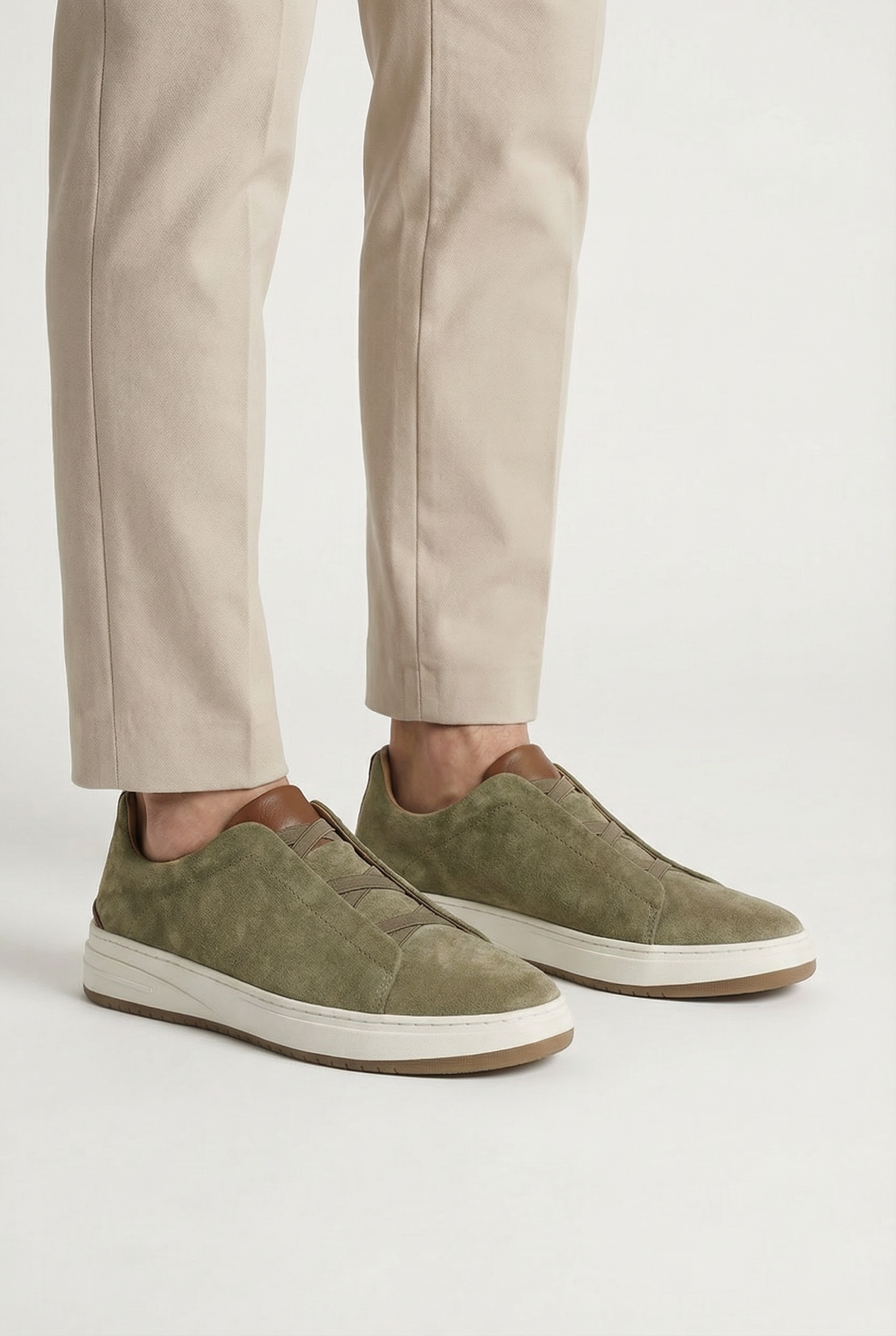 Ethan | Men's Casual Slip-On Cowhide Sneakers