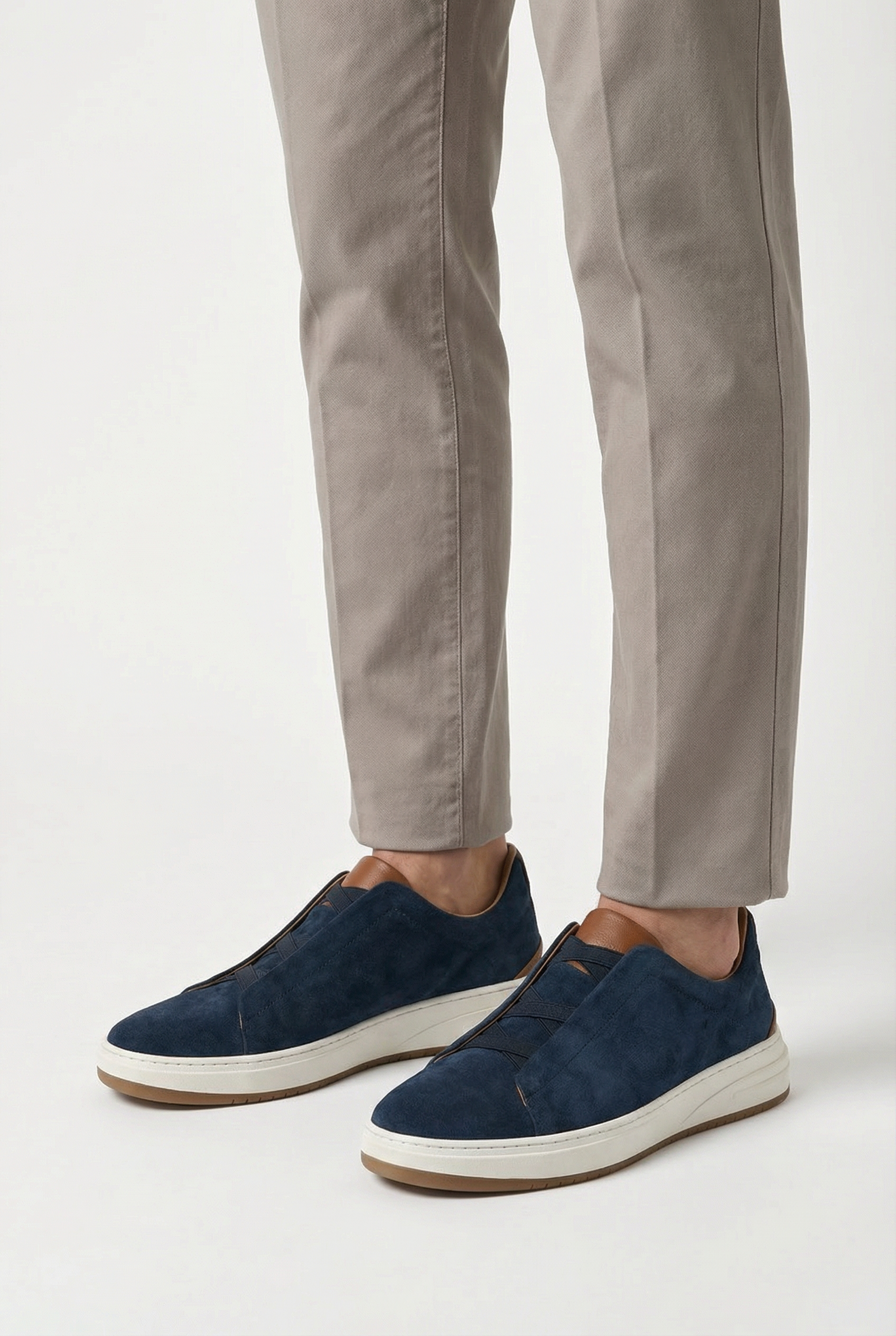Ethan | Men's Casual Slip-On Cowhide Sneakers