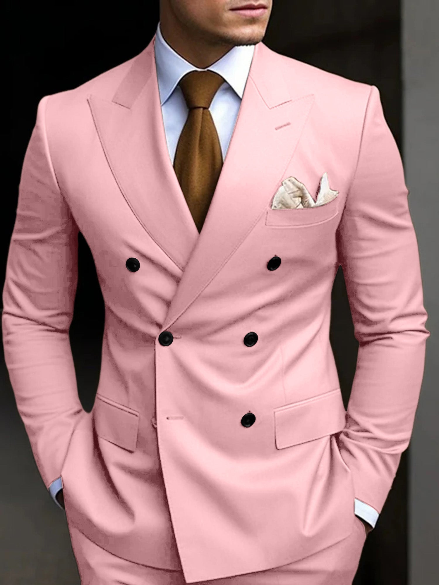 Daniel | Men's Suit Cotton Blend Double Breasted Design