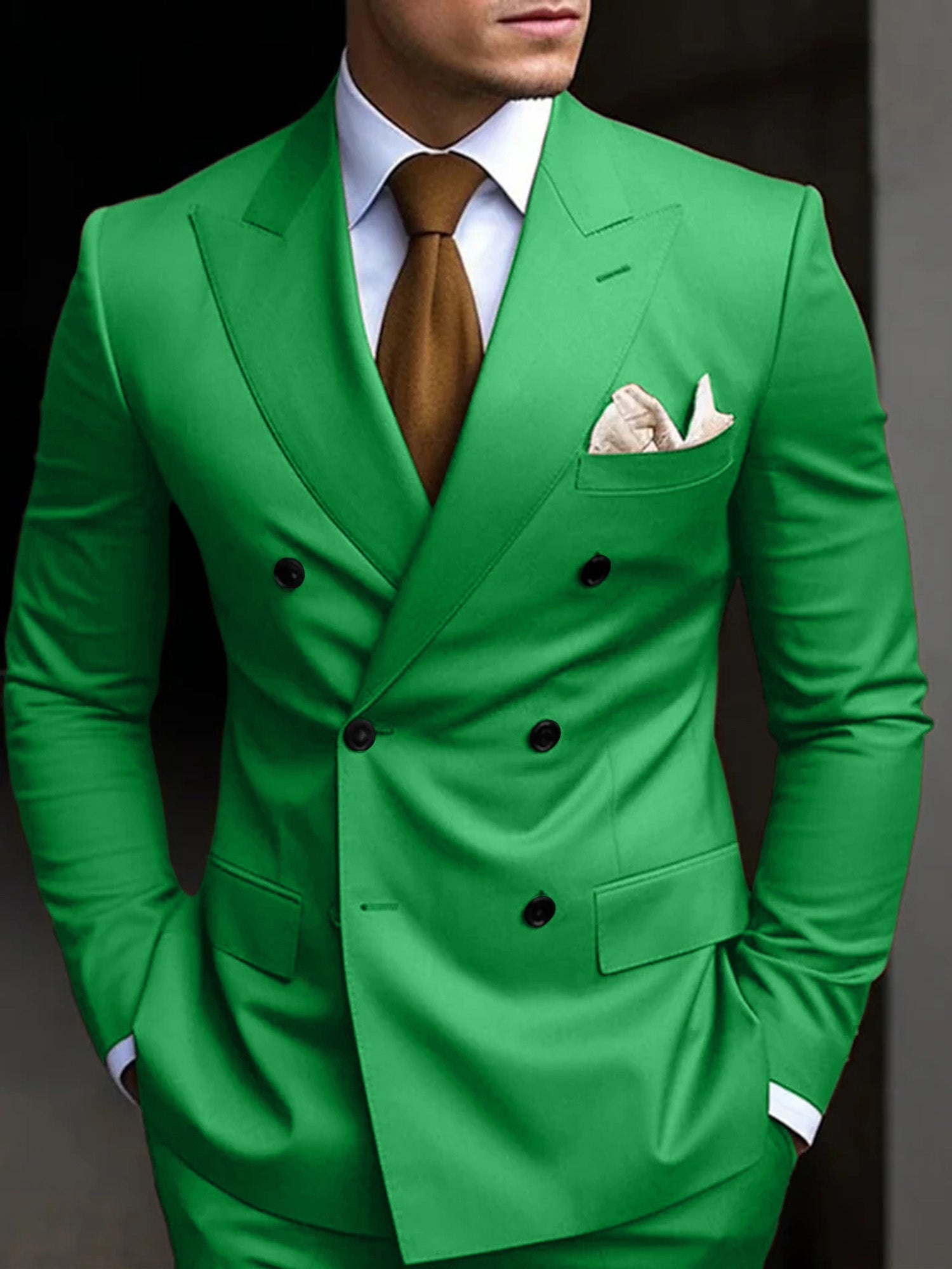 Daniel | Men's Suit Cotton Blend Double Breasted Design