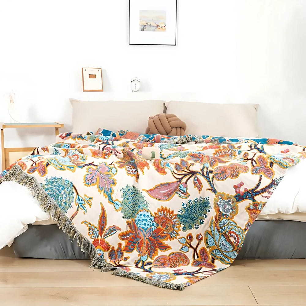 Floryn Garden-Inspired Reversible Blanket