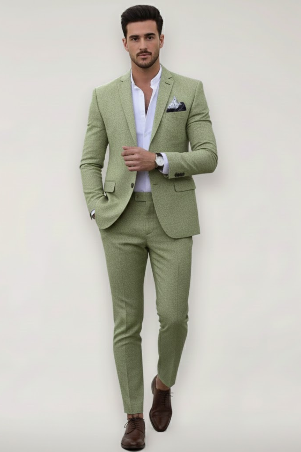 Gavin | Men's Slim Fit Polyester Suit Set for Spring