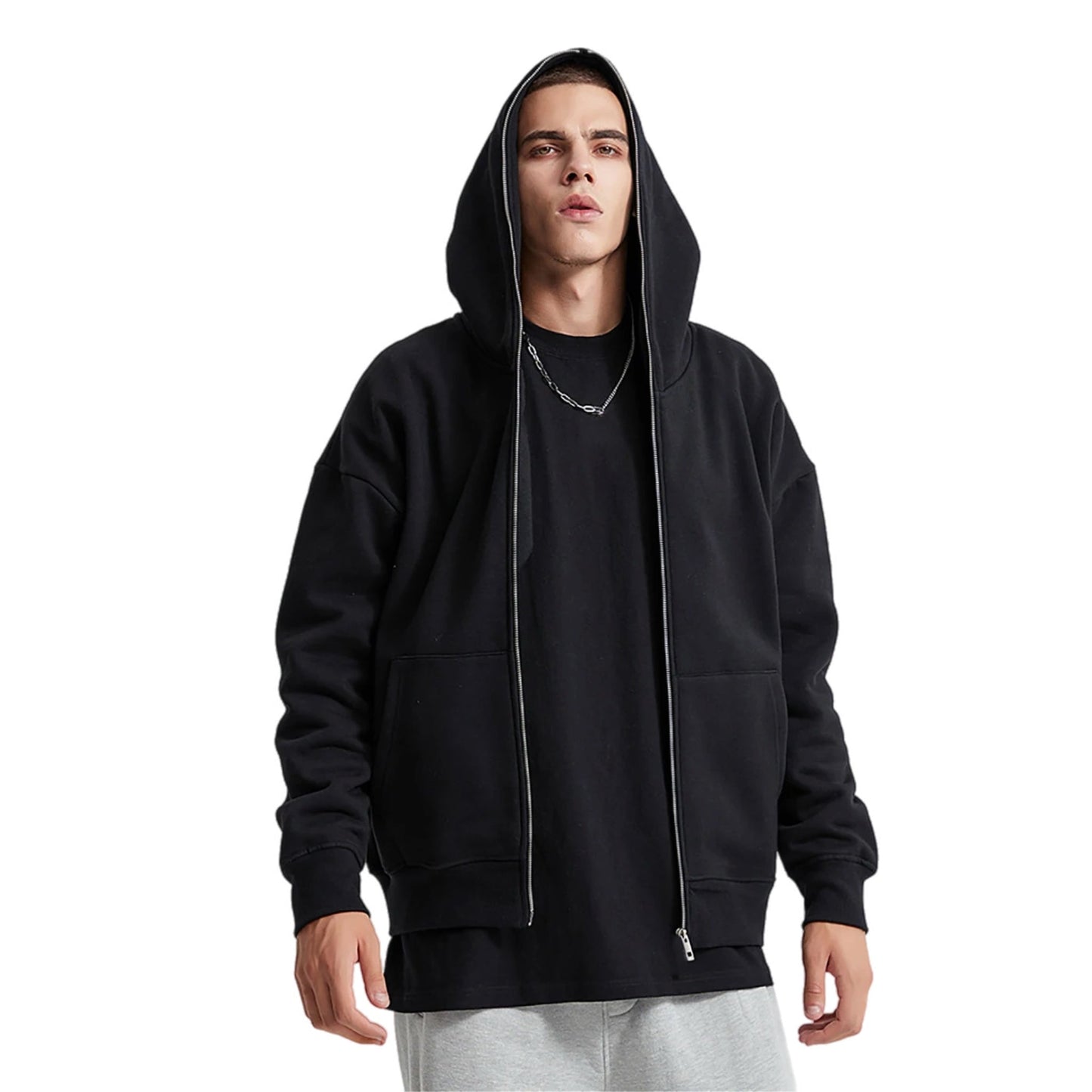 BLACK CLOUD Zip Up Retro
