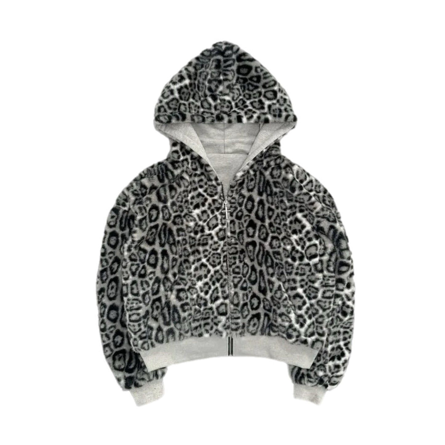 LEOPARD CLOUD Two Side Zip Up