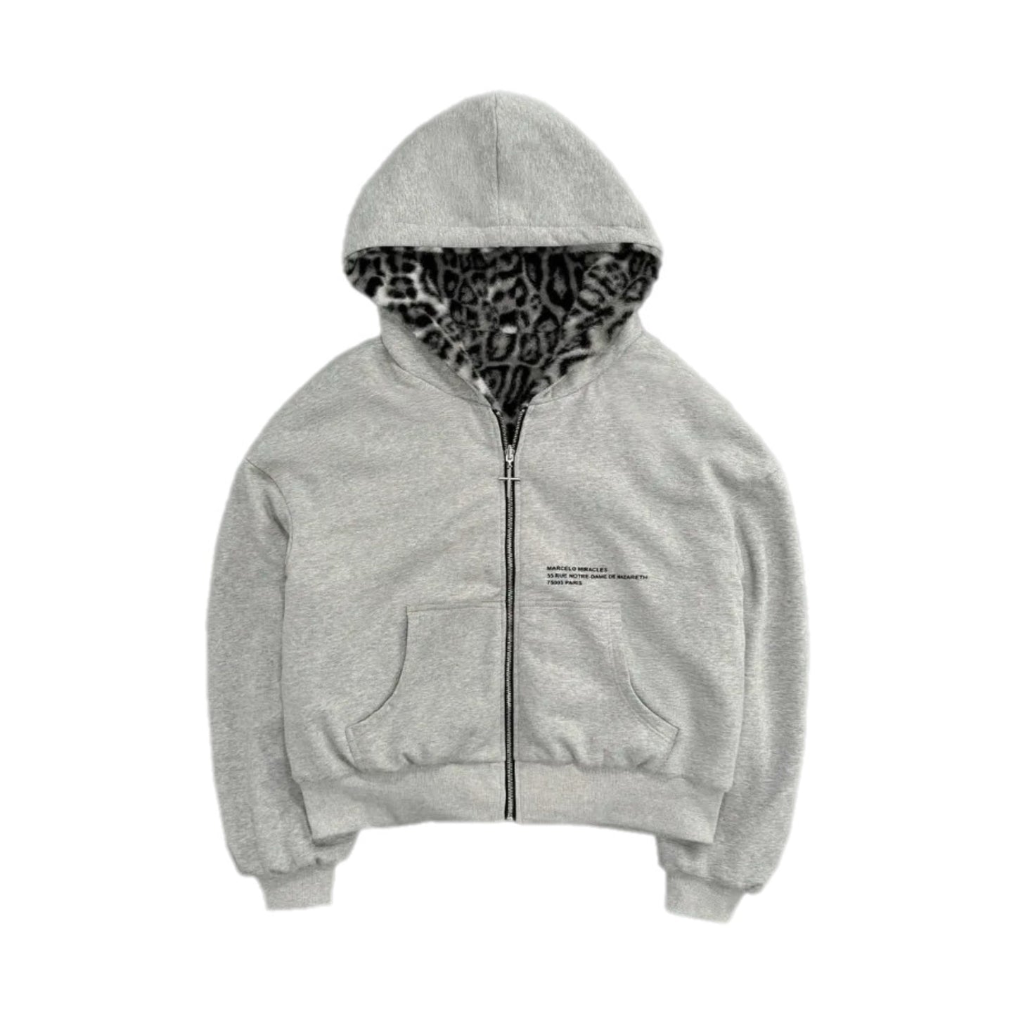 LEOPARD CLOUD Two Side Zip Up