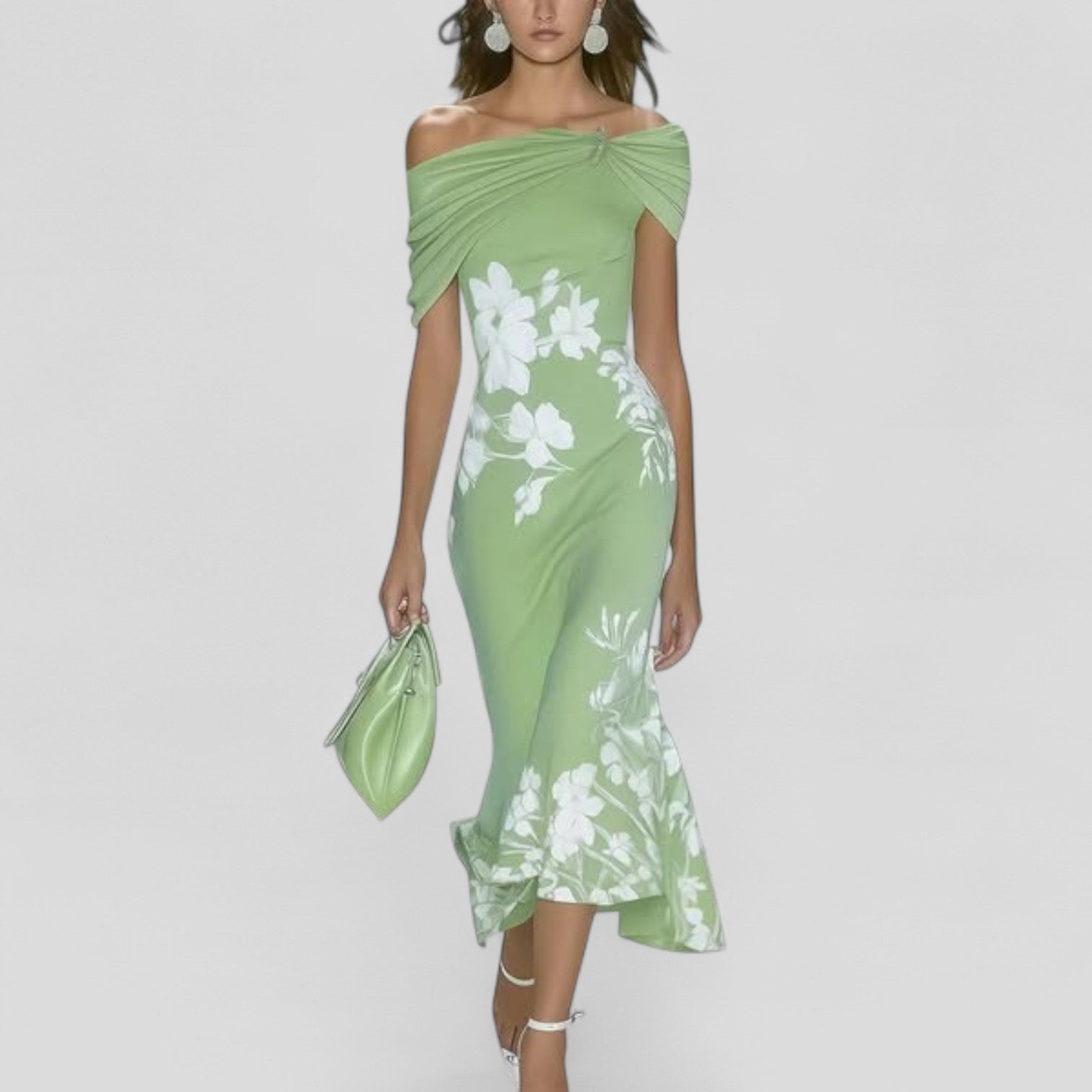 Isabella | Women's Midi Dress with Unique Print