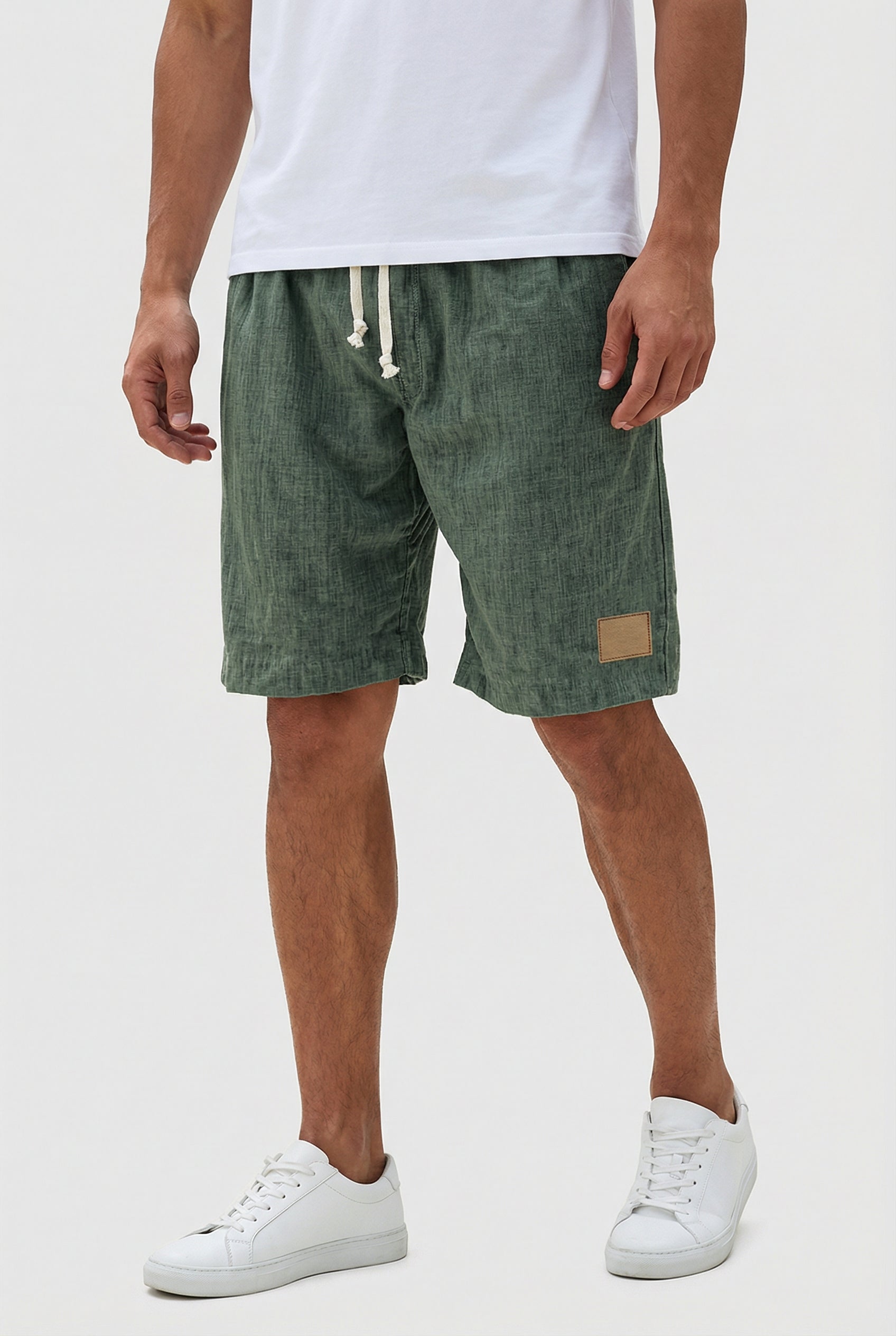 Liam | Men's Casual Linen Shorts with Elastic Waistband