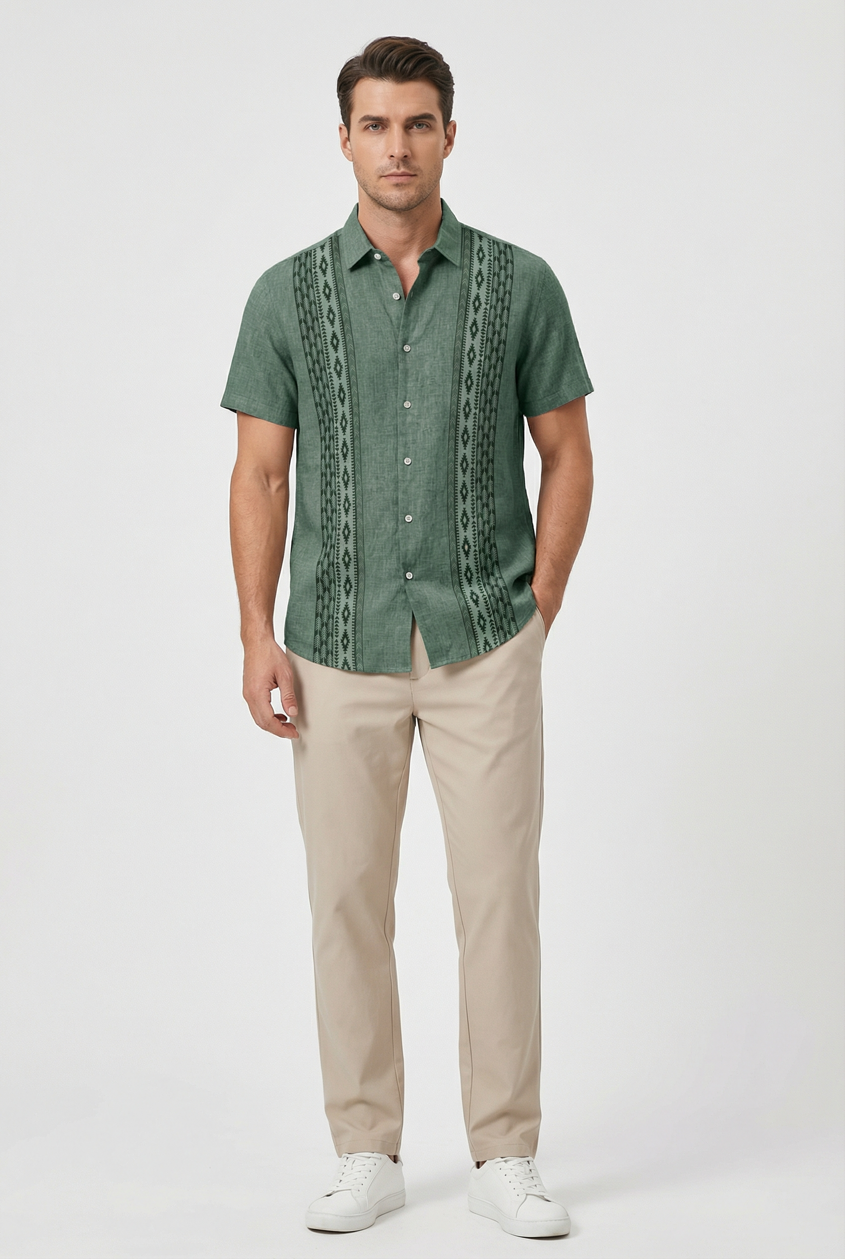 Matthew | Men's Casual Floral Print Short Sleeve Shirt