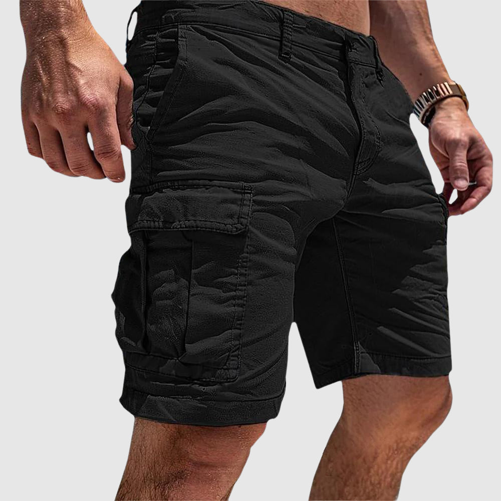 Men's Multi-Pocket Cargo Shorts - Straight Leg Fit