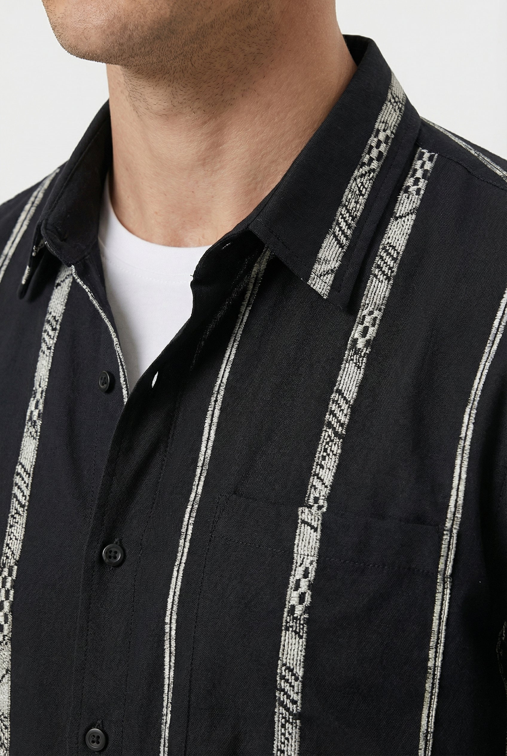 Elliot | Men's Cotton Relaxed Fit Striped Shirt