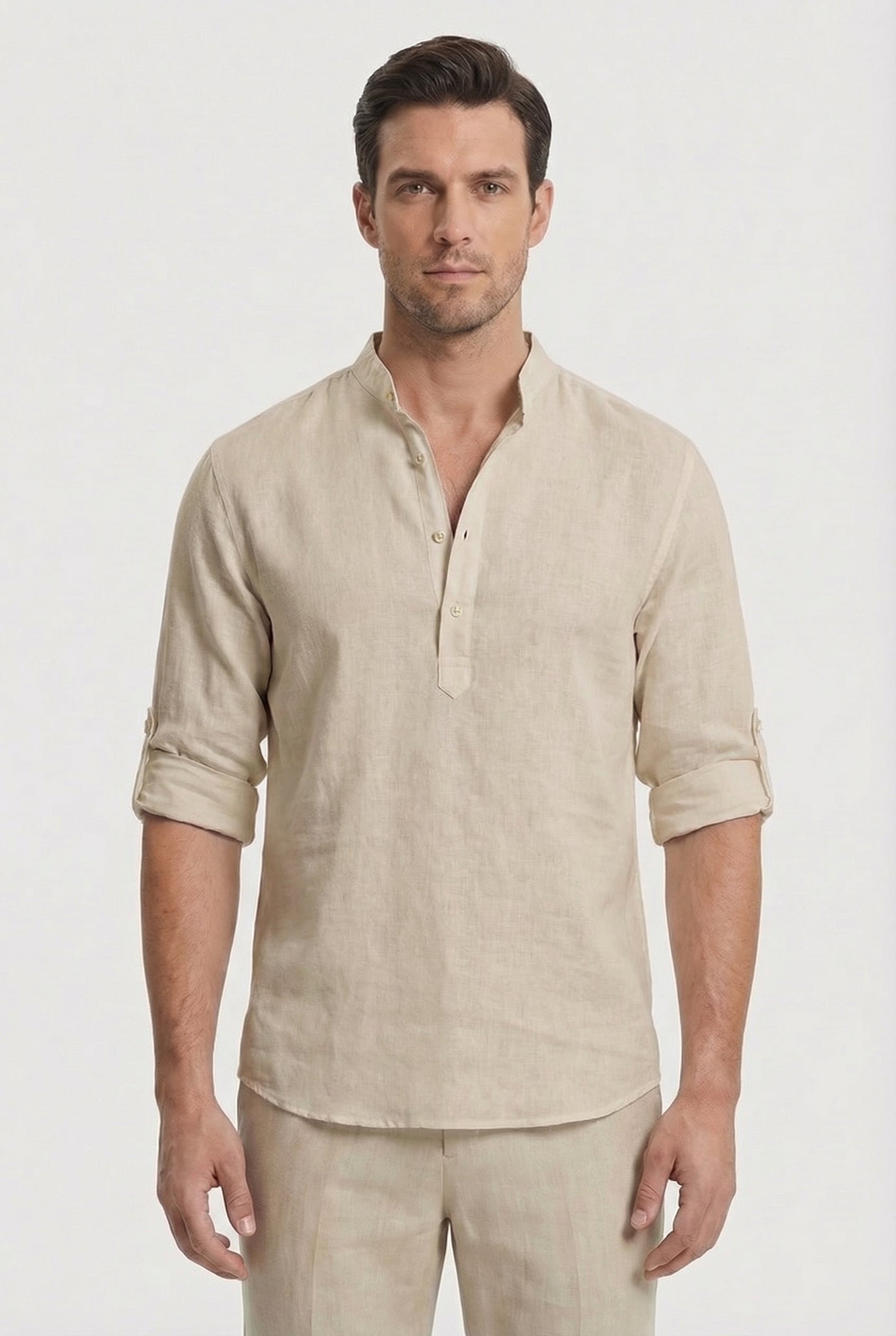 Jaxon | Men's Linen Relaxed Fit Casual Shirt