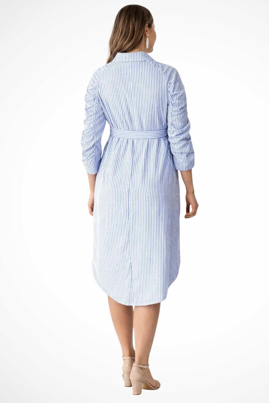 Penelope | Women's Cotton Striped Maternity Dress