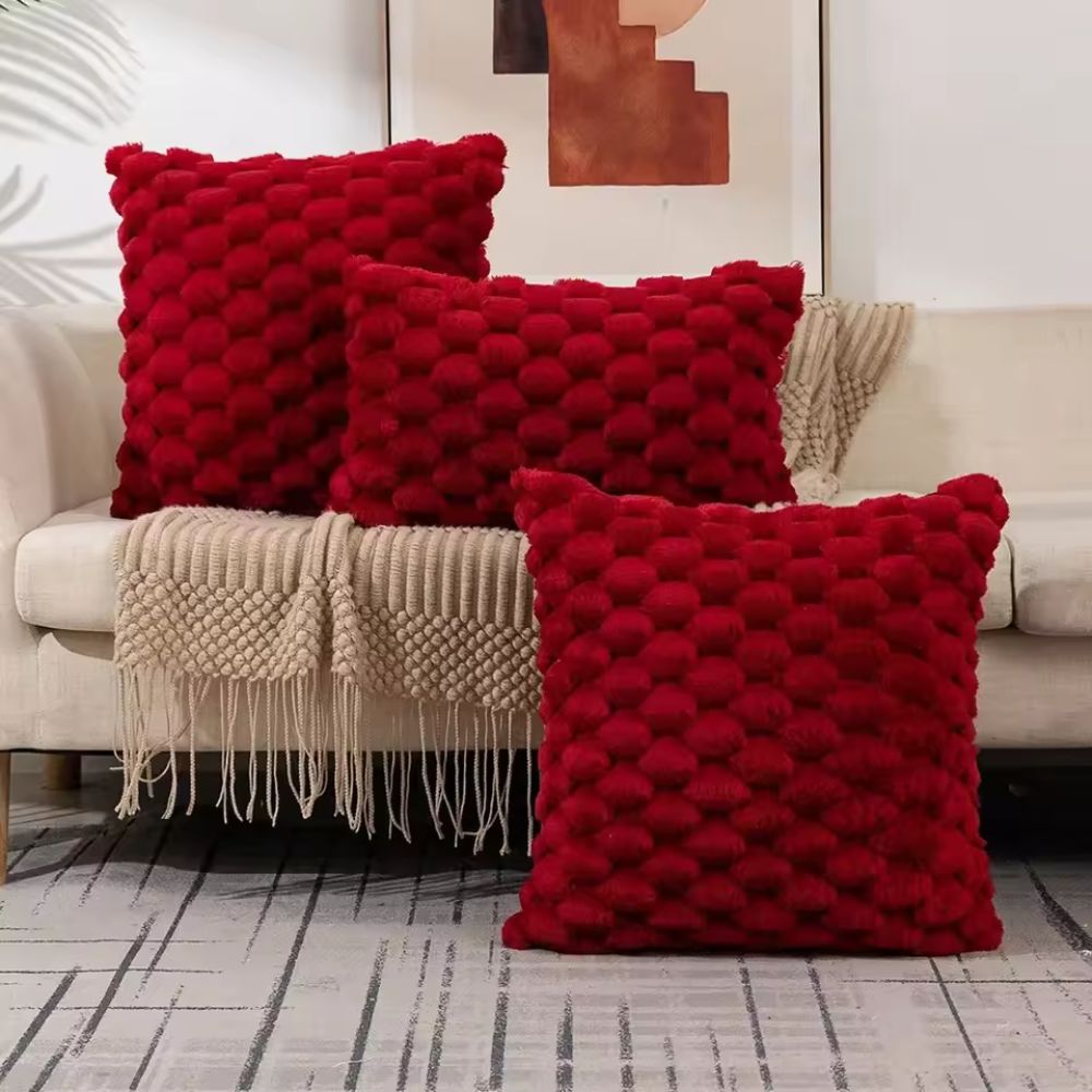 Plush Marshmallow Cushion Cover
