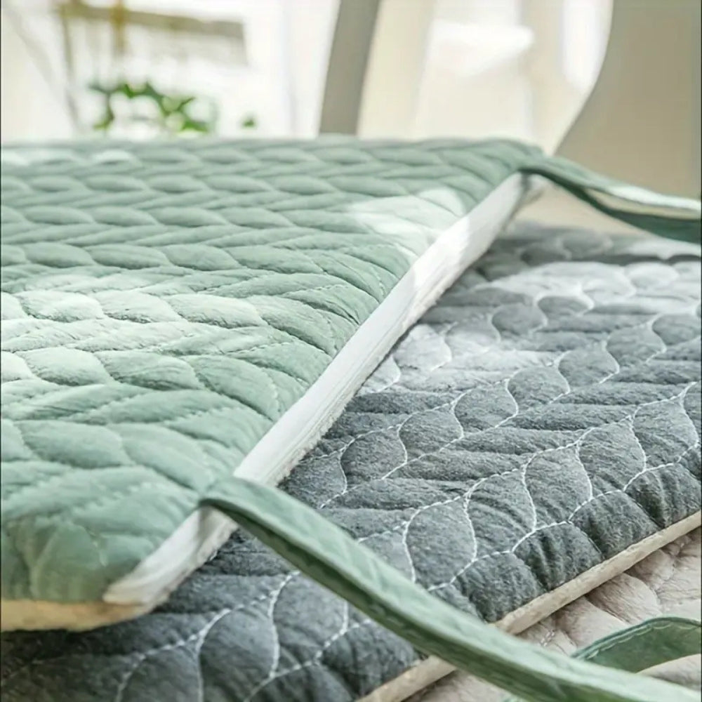 Quilted Japanese-Inspired Seat Cushion
