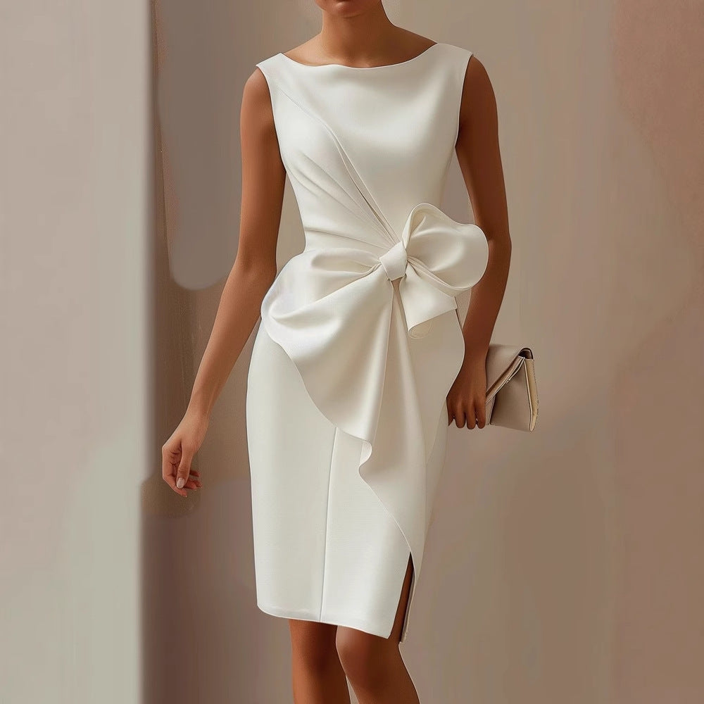 Quinn | Women's Cocktail Dress with Oversized Bow
