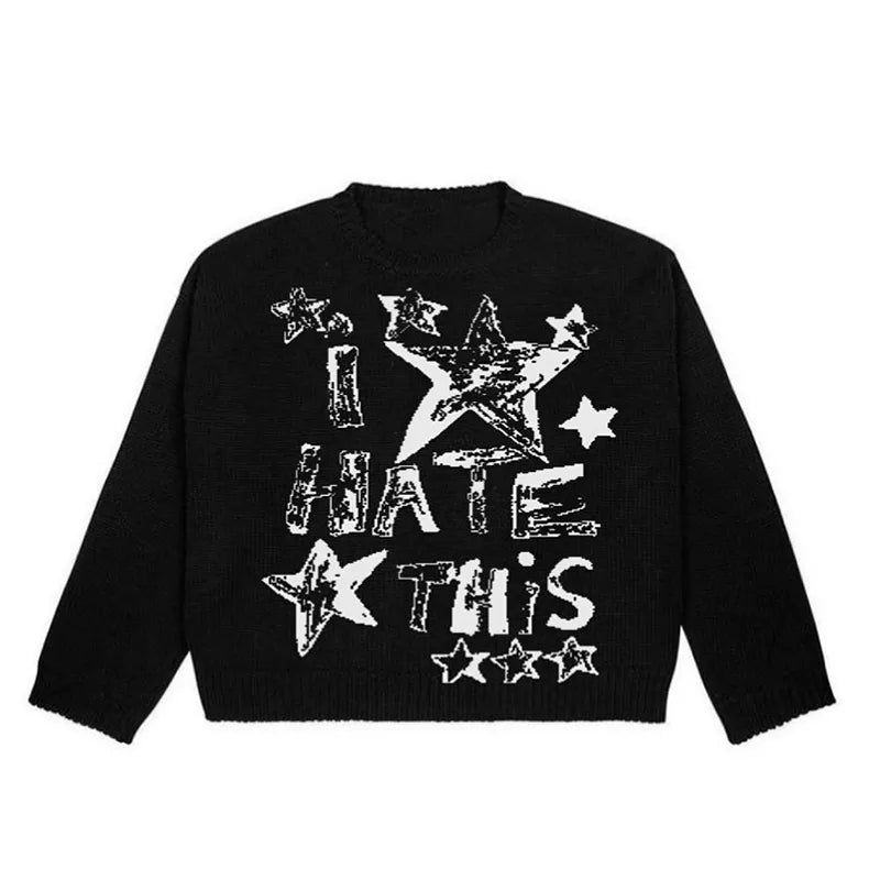 KNITTED BLACK CLOUD Pullover
