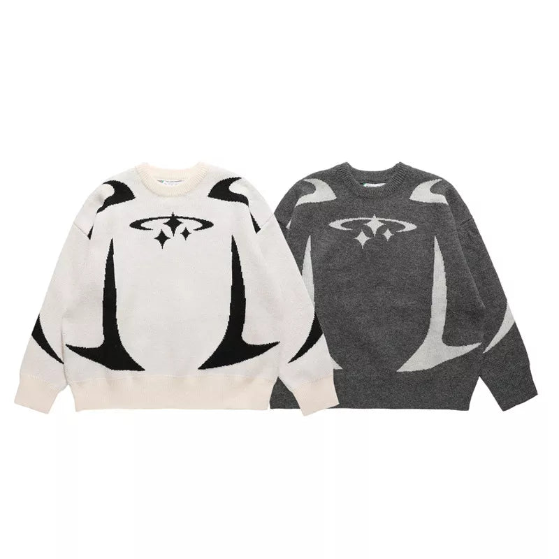 KNITWEAR STAR Graphic Pullover