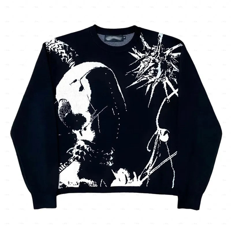 KNITTED BLACK CLOUD Pullover