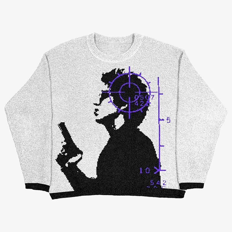 KNITTED BLACK CLOUD Pullover