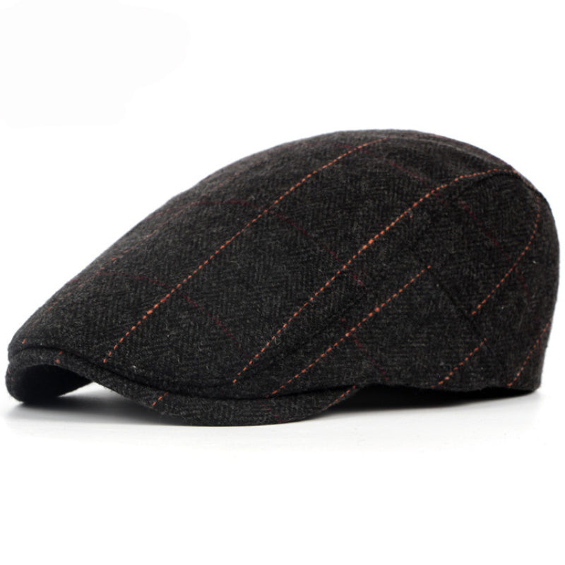 Edward | Heritage Pinstripe Stitch Flat Cap