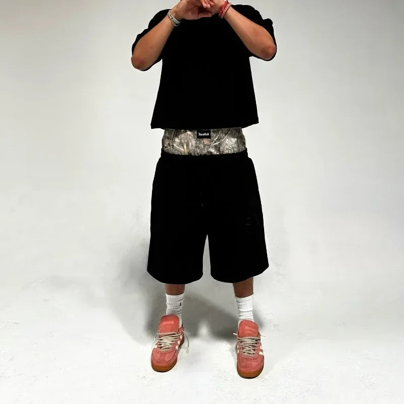 CAMOUFLAGE CLOUD PATTERN SHORTS