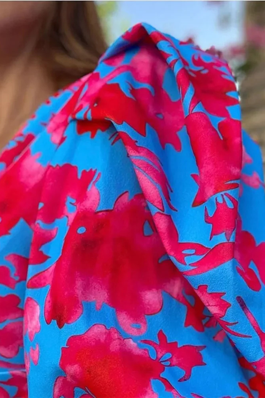 Nicolette | Women's Floral Puff Sleeve Midi Dress