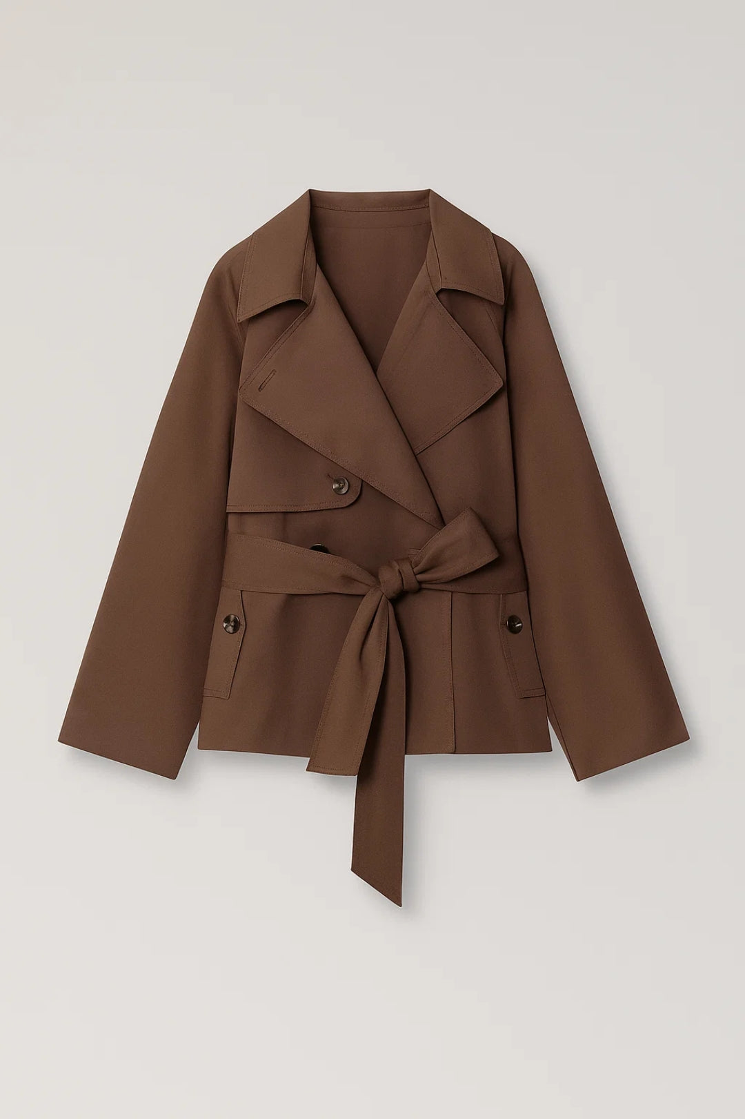 Trench Coat Women - Cotton Fitted Spring Coat