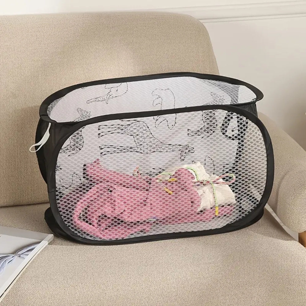 Zoola Animals Mesh Laundry Basket