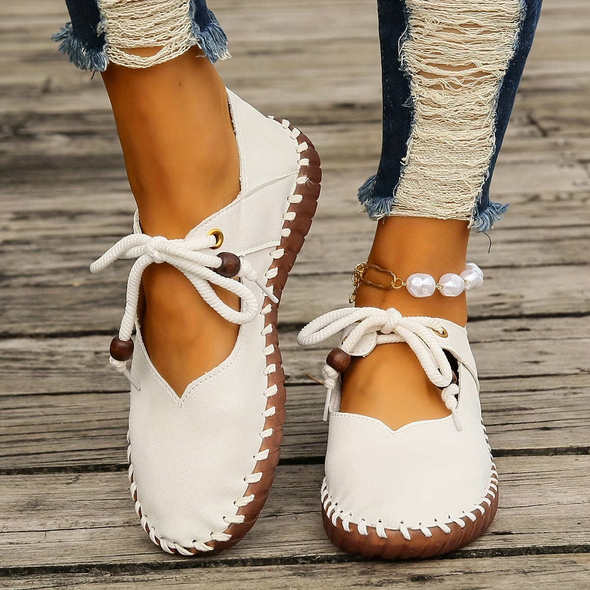 Keziah | Stylish Retro Shallow-Cut Flat Shoes
