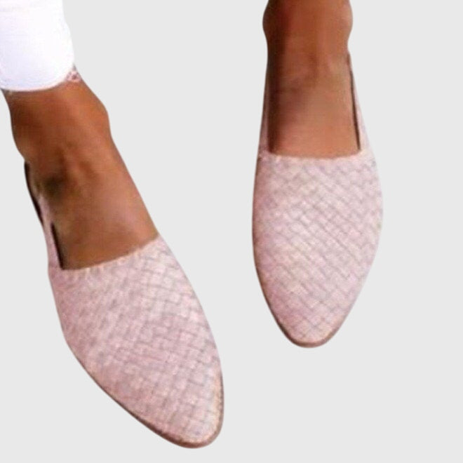 Mariya | Stylish Woven Slip-On Flats