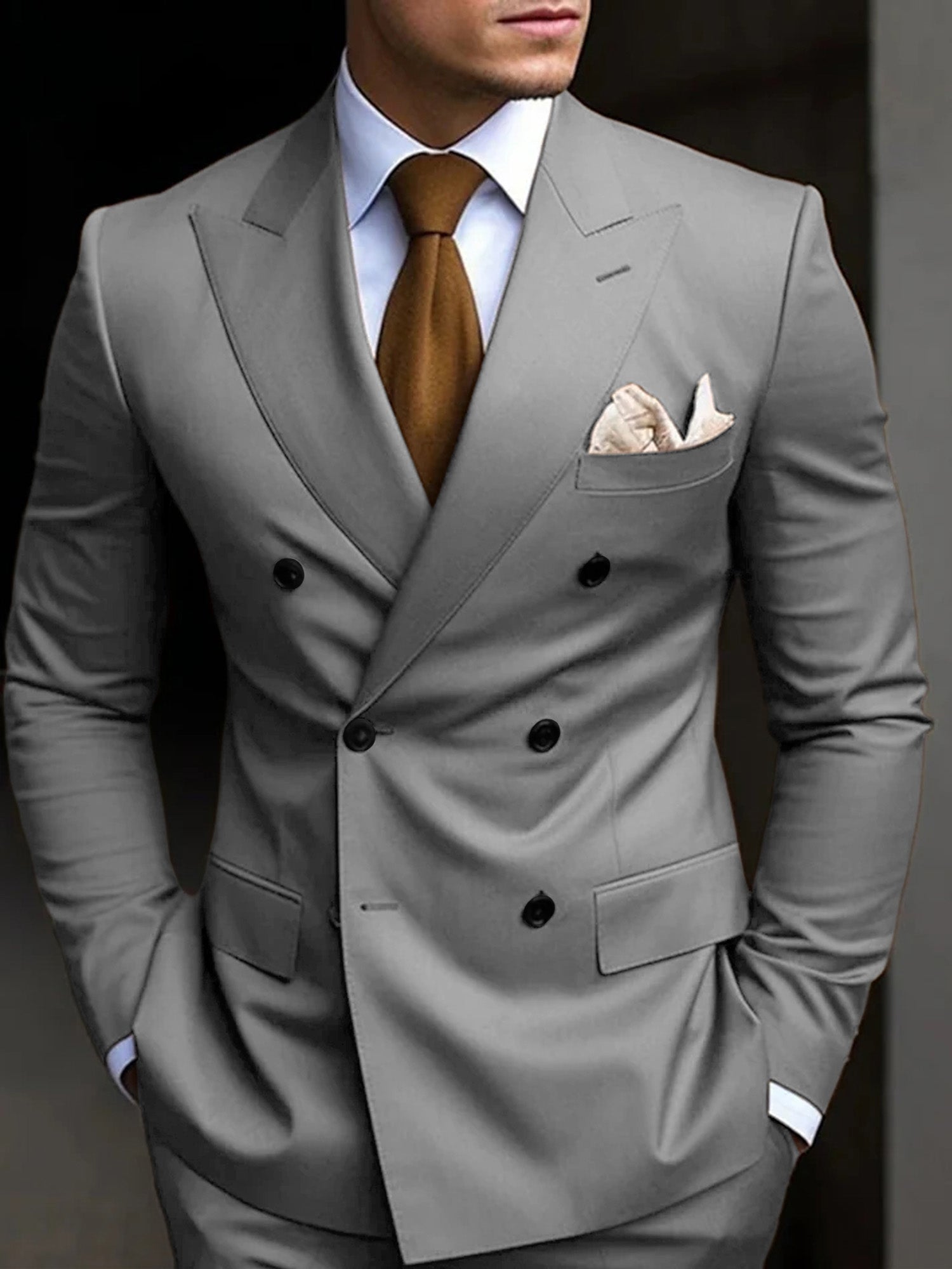 Hayden | Classic Tailored Fit Double Breasted 2 Pieces Suit